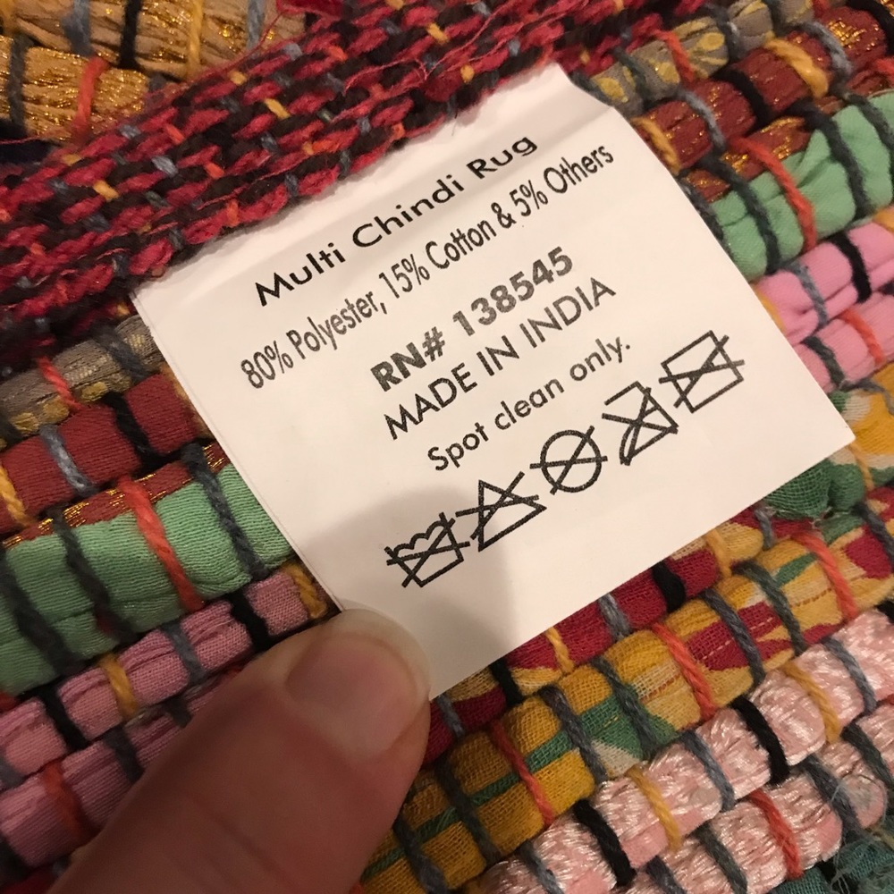 Chindi | Colorful Woven Rag Rug - Picture 5 of 5